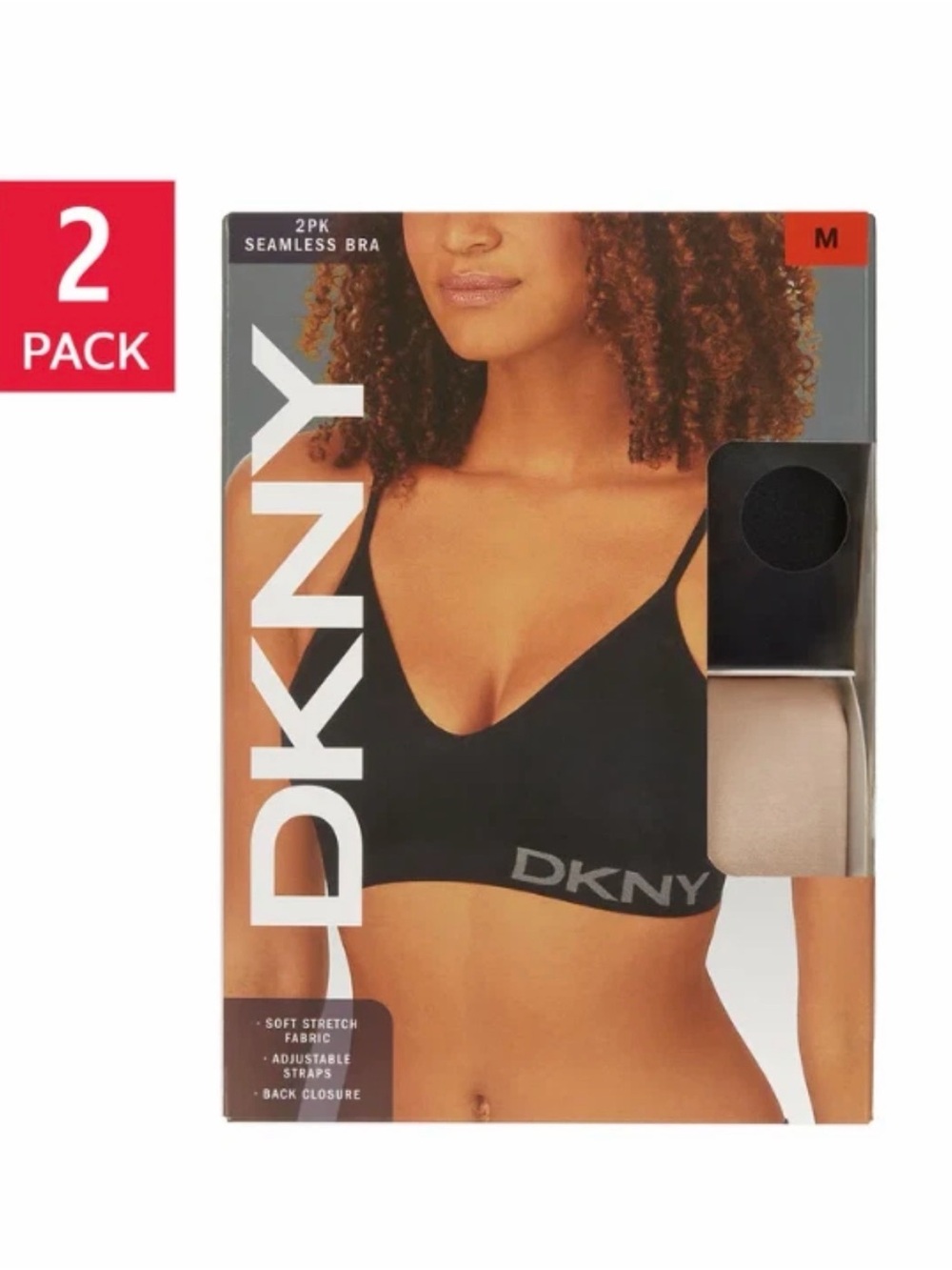 DKNY Women's Seamless Bra 2-Pack Size Small